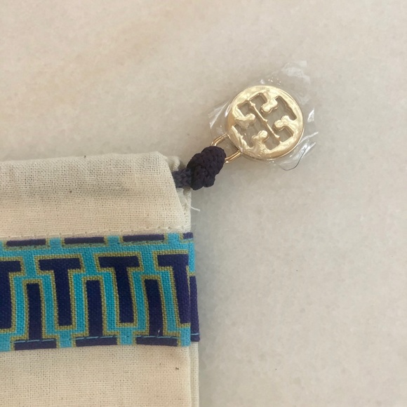 Tory Burch Canvas Shoe Bag with Icon Charm - Picture 3 of 3